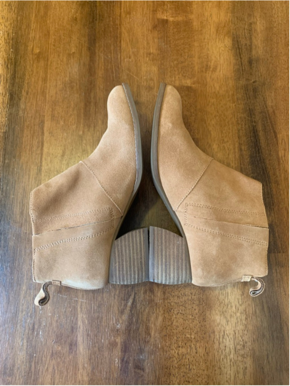Tom’s Ankle Boots 7 Tan Low Heel - Picture 6 of 11